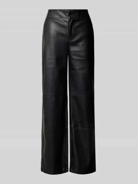 Spodnie materiałowe z imitacji skóry model ‘Admira’ Guido Maria Kretschmer Woman czarne
