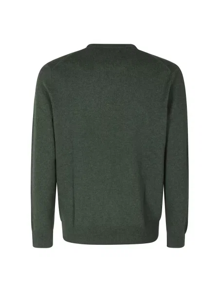 Sweter Polo Ralph Lauren wełniany z długim rękawem zielony