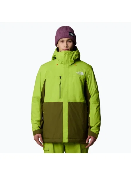 Férfi sí dzseki The North Face Freedom Insulated meadow brass/forest olive. Méret: L zöld