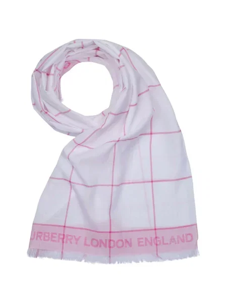 Šatka Burberry biela