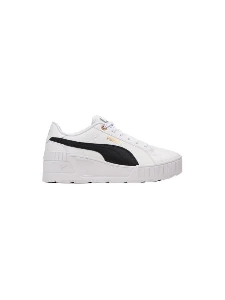 Pantofi Puma cu pană auriu