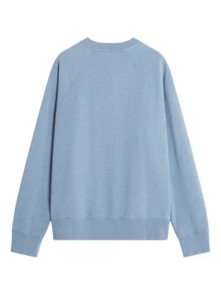 Hanorac crewneck Maison Kitsune albastru