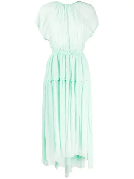 Rochie Diesel din crep de costum verde
