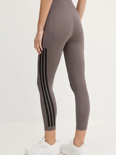 ADIDAS PERFORMANCE Sportnadrágok Optime taupe / fekete szürke
