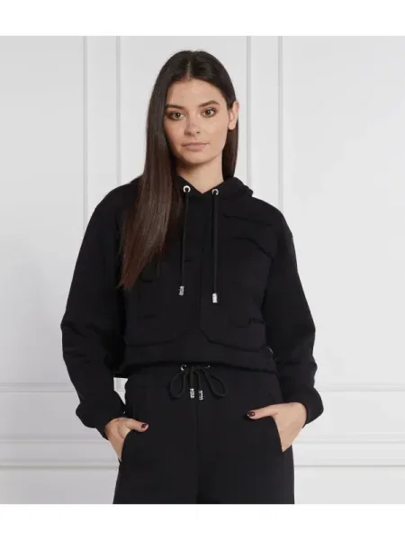 GCDS Hanorac | Cropped Fit negru