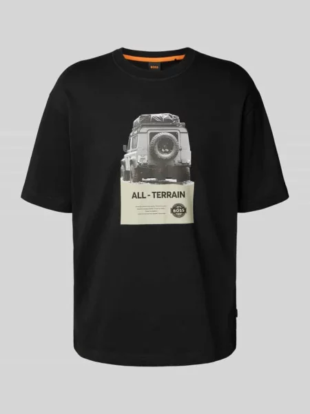 BOSS T-Shirt Te_Wagon czarny
