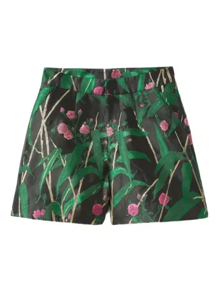 Pantaloni scurți La Doublej cu model floral cu imagine negru