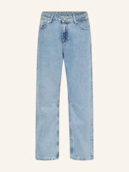 Calvin Klein Džíny Barrel Fit stone mid blue wash modré