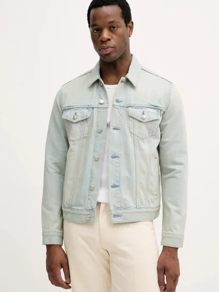 Τζιν μπουφάν Calvin Klein Jeans μπλε