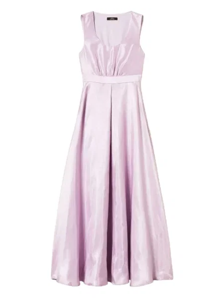 Rochie maxi Twinset fără mâneci de costum violet