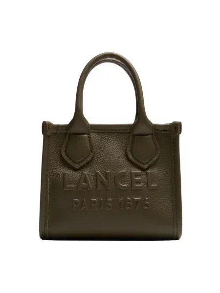 Shopperka Lancel skórzana zielona