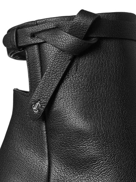 Cizme scurte Jimmy Choo din piele negru