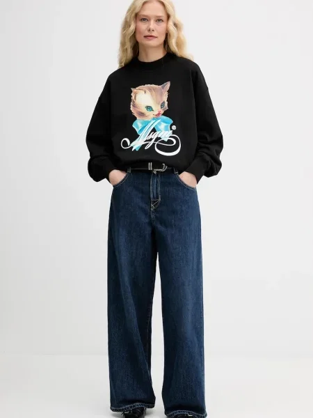 MSGM bluza z nadrukiem czarny