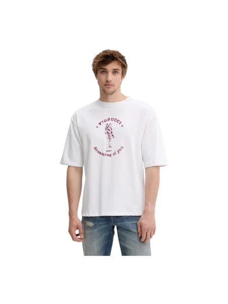 Fiorucci t-shirt White Dreaming of You Print Relaxed Fit T-Shirt biała