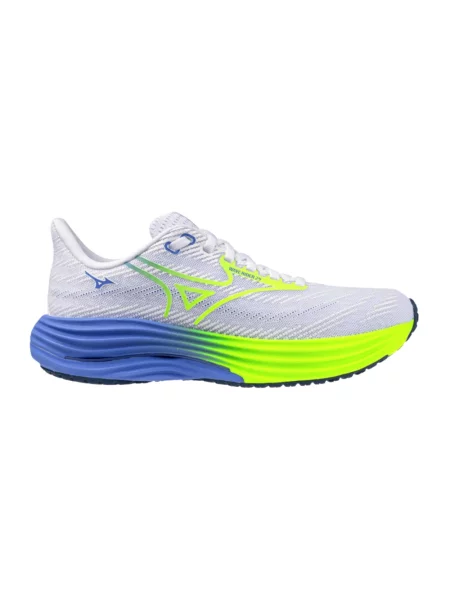 Buty do biegania Mizuno Wave Rider 29 white/lightning yellow/ultramarine białe