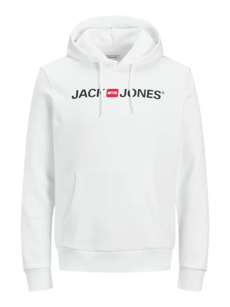JACK & JONES Majica Waistband živo rdeča / črna bela