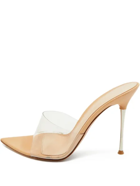Sandale Gianvito Rossi transparente alb