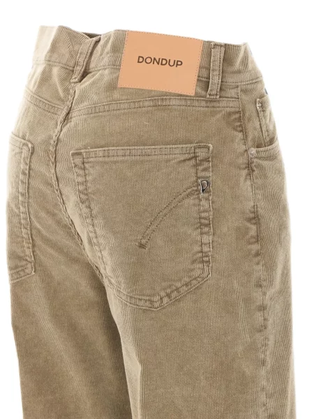 Blugi cu picior larg Dondup de catifea cord