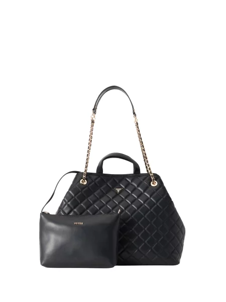 GUESS Geantă de umăr JULIET' negru