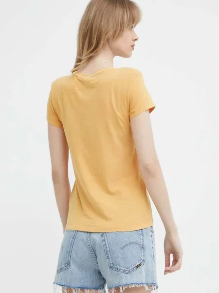 Футболка G-Star Raw коричневий