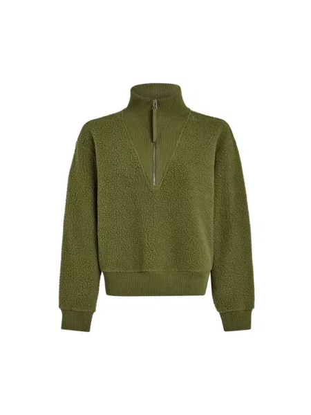 Hanorac cu fermoar Varley verde