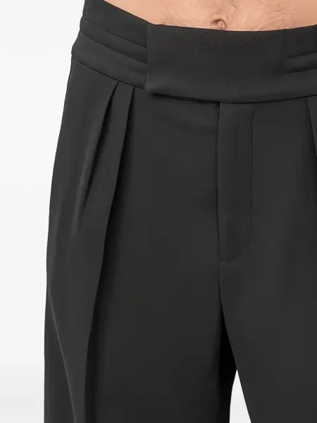 Pantaloni Setchu plisate negru