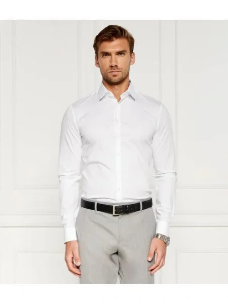 Calvin Klein Cămașă POPLIN alb