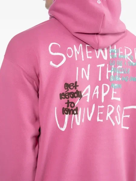 Hanorac cu glugă Aape By A Bathing Ape roz