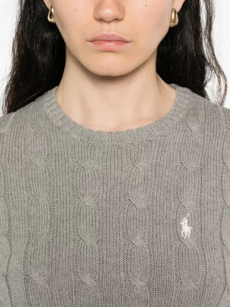 Pulover Polo Ralph Lauren cu decolteu rotund portocaliu