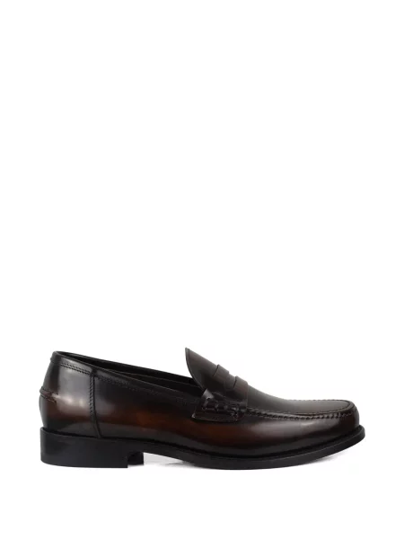 Chiloți Alberto Fasciani din piele slip-on maro