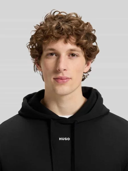 Dres z napisem z logo w dwuczęściowym zestawie Hugo czarny