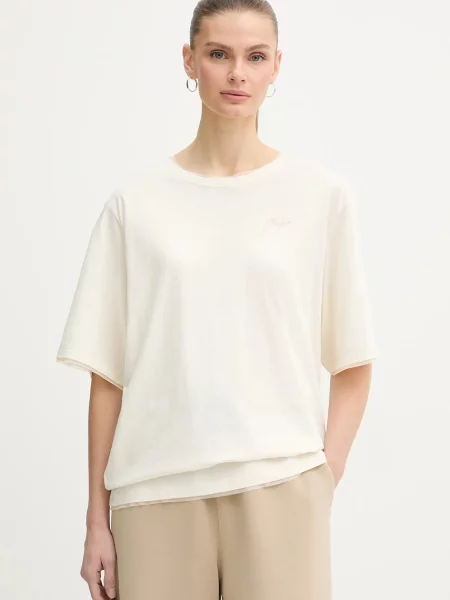 BOSS Orange tricou din C Epliete bej