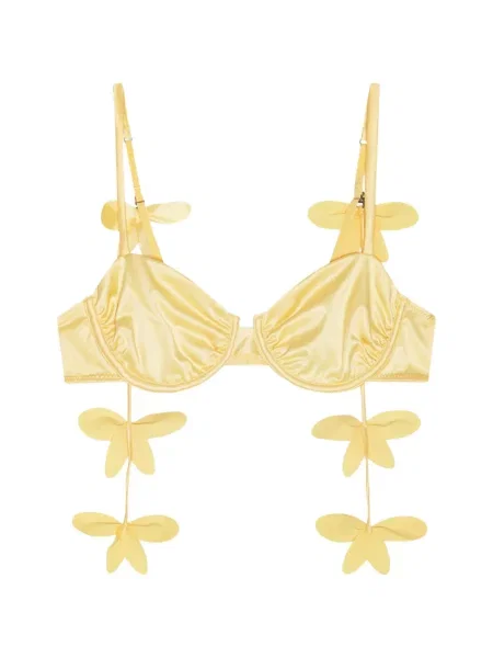 Sutien Rotate Birger Christensen cu model floral cu armatură galben