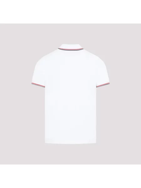 Koszulka polo Moncler z logo biała