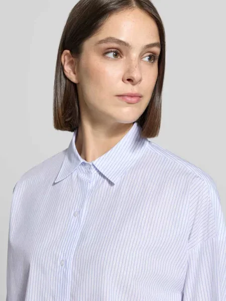 Bluzka z długim rękawem o kroju regular fit z czystej bawełny model Expand' Hugo