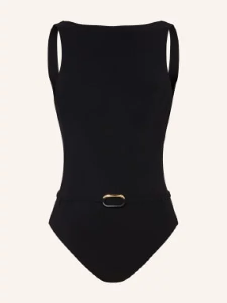 Maryan Mehlhorn Strój Kąpielowy Z Wysokim Dekoltem Silhouet schwarz czarny