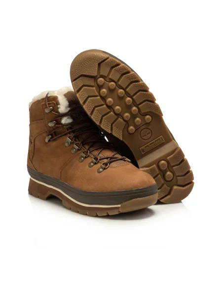 Botki Timberland skórzane brązowe