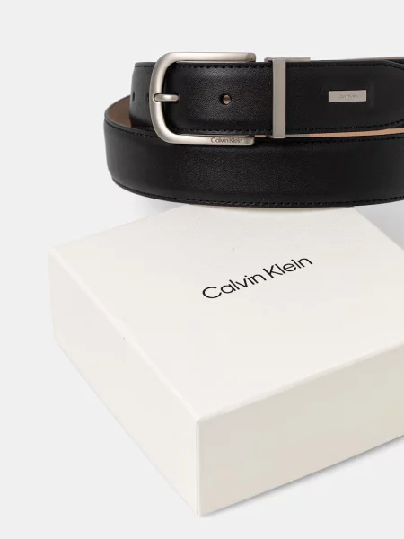 Bőr öv Calvin Klein fekete