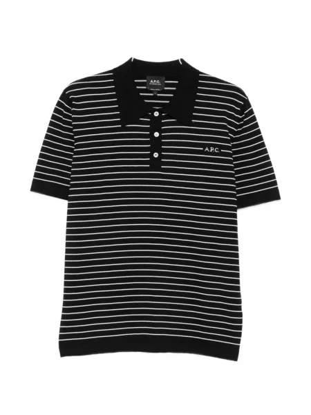 Scurt tricou polo A.p.c. negru