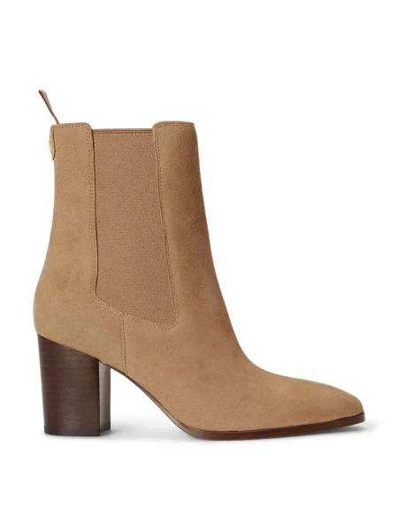 Pantofi Lauren Ralph Lauren din nubuc bej