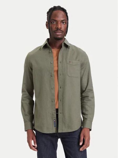 Tommy Jeans Cămașă verde