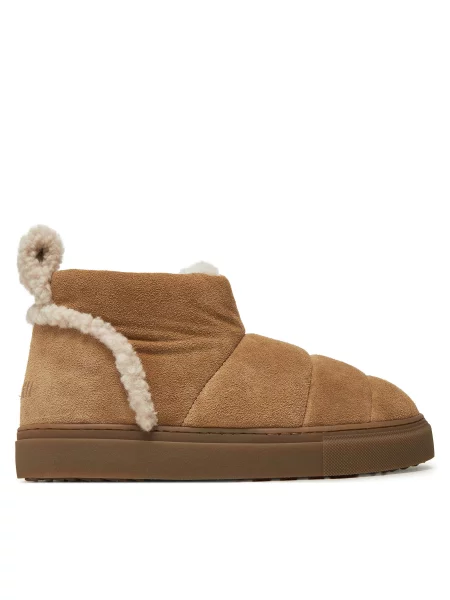 Škornji za sneg Inuikii Shearling Slipin bež