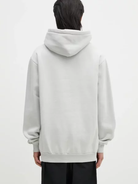 Кофта Butter Goods Basic Pullover Hood з капюшоном однотонна сірий