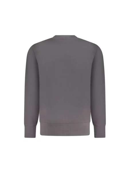 Bluza nierozpinana Calvin Klein Jeans z dekoltem w kształcie litery U szara
