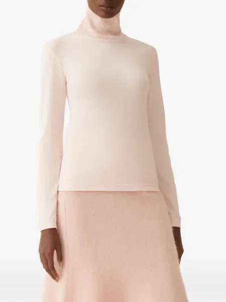 Pulover Fabiana Filippi din jerseu roz