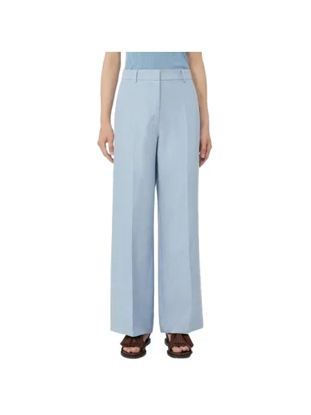 Spodnie Weekend Max Mara niebieskie