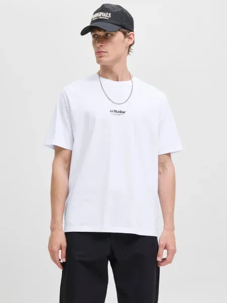 JACK & JONES Tricou JJESOHO negru alb