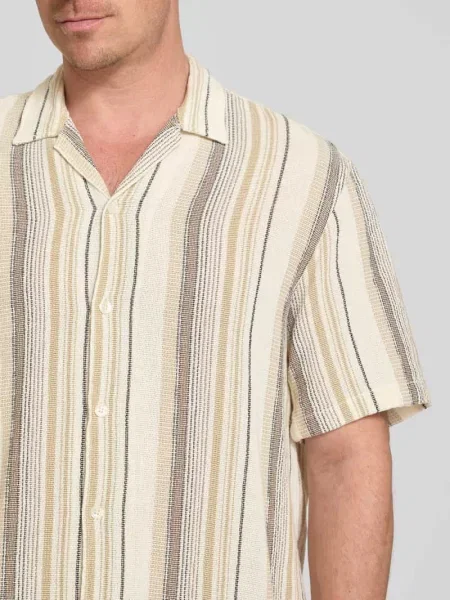 Koszula casualowa o kroju relaxed fit z czystej bawełny model RLXCAL' Selected Homme
