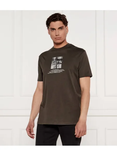 Armani Exchange Tricou kaki