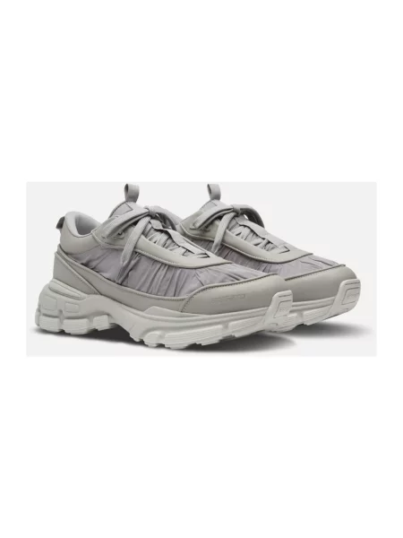 Sneakersy Axel Arigato skórzane z falbankami szare